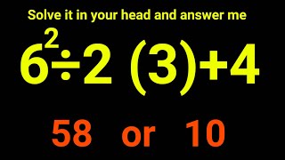 Is Your Math Brain Ready for This Challenge? Is My Answer Correct? What is Your Answer 58 or 10? Wealth