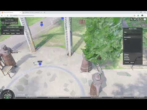 Simple Cesium Entity(label, marker) Editor