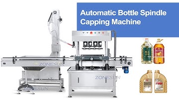 ZONESUN ZS-XG440B High Speed Linear Spindle Automatic Bottle Bottle Capping Machine With Feeder