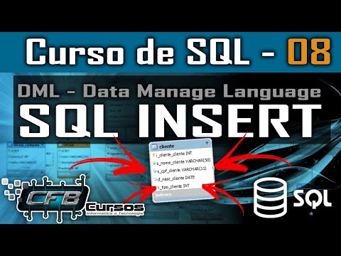 SQL Insert / DML / Inserindo registro nas tabelas do banco de dados - Curso de SQL - Aula 08