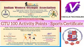 International Sports Certificate | GTU 100 Points - Sports Certificate | Fast Done GTU 100 Points