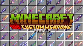 Famous Minecraft 100 Custom Sword Datapack!⚔️ Part 2(1.21.5+) Wealth