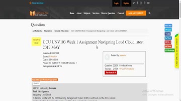 GCU UNV 103 Assignment Navigating Loud Cloud | Homework Joy