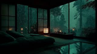 Peaceful Rainy Night Ambience for Better Sleep | 3 Hours Natural Rain Sounds and Deep Rest Tonight