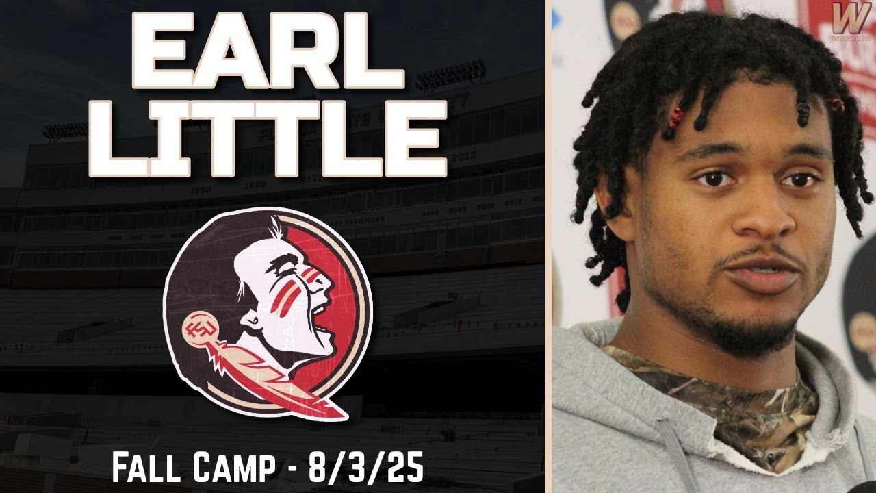 Earl Little Jr. Press Conference | FSU Football Fall Camp 8-1-25 | Florida State Football | Warchant