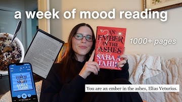 Mood read with me for the week! A typical week of reading for me!