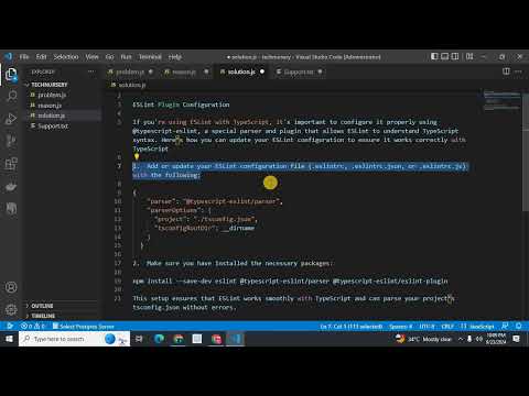 Parsing error: Cannot read file '.../tsconfig.json'.eslint node js typescript