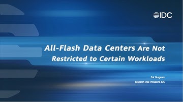 #AllFlashDC4All - All Flash Centers Are Not Restricted to Certain Workloads Reviewed by IDC
