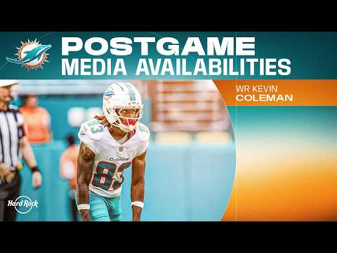 Kevin Coleman Jr. meets with the media after #NYGvsMIA | Miami Dolphins
