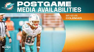 Kevin Coleman Jr. Meets With The Media After #nygvsmia | Miami Dolphins
