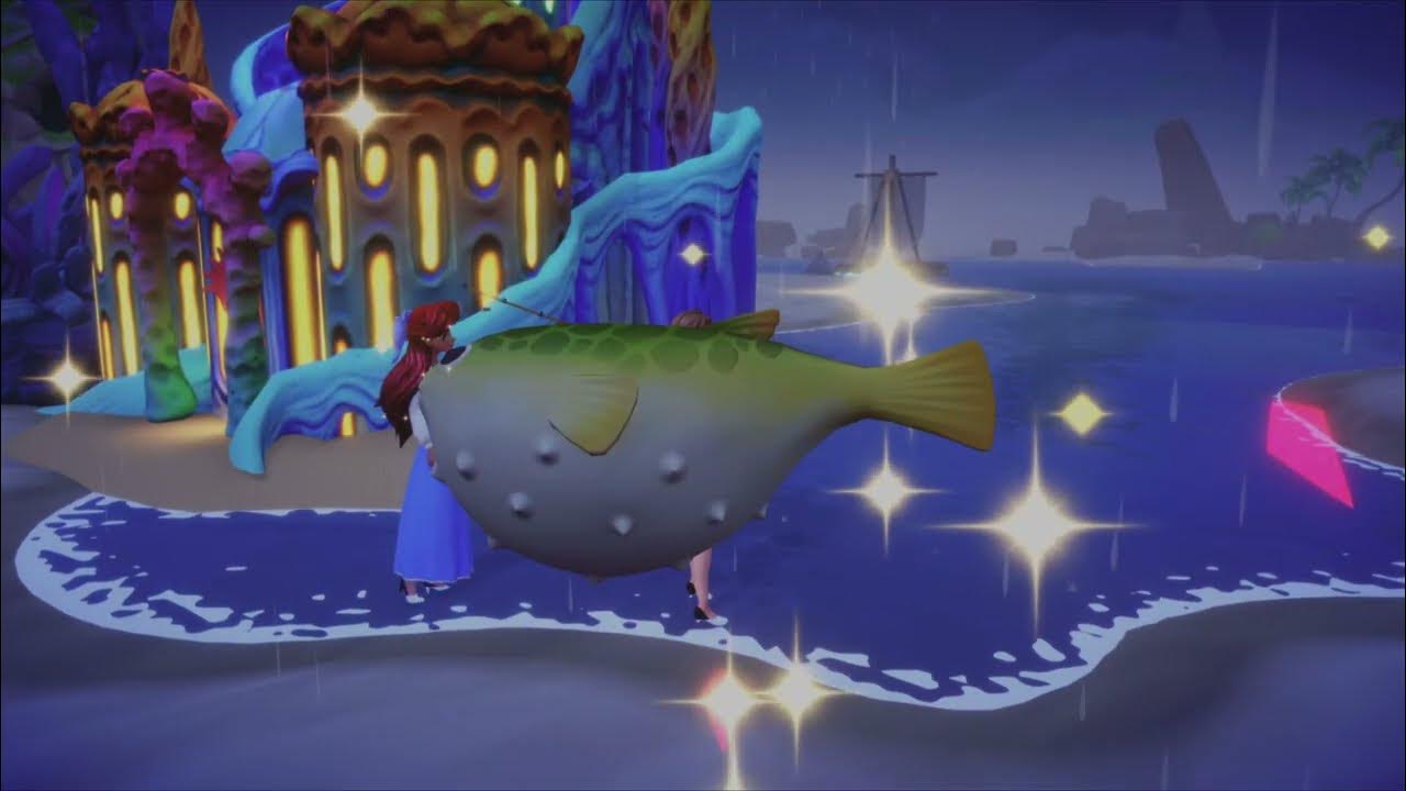How to catch a Fugu (blowfish) – Disney Dreamlight Valley - YouTube