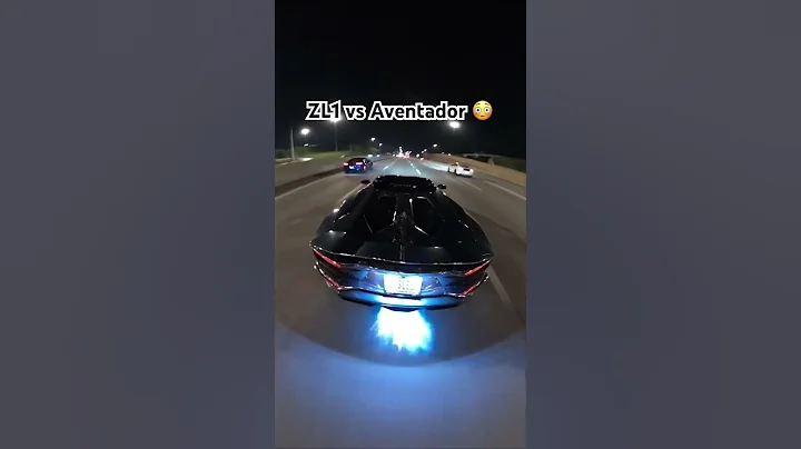 #lamborghini #aventador vs #chevrolet #camaro #zl1 #mexico 😳😳😳