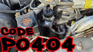 P0404 EGR Valve flow malfunction