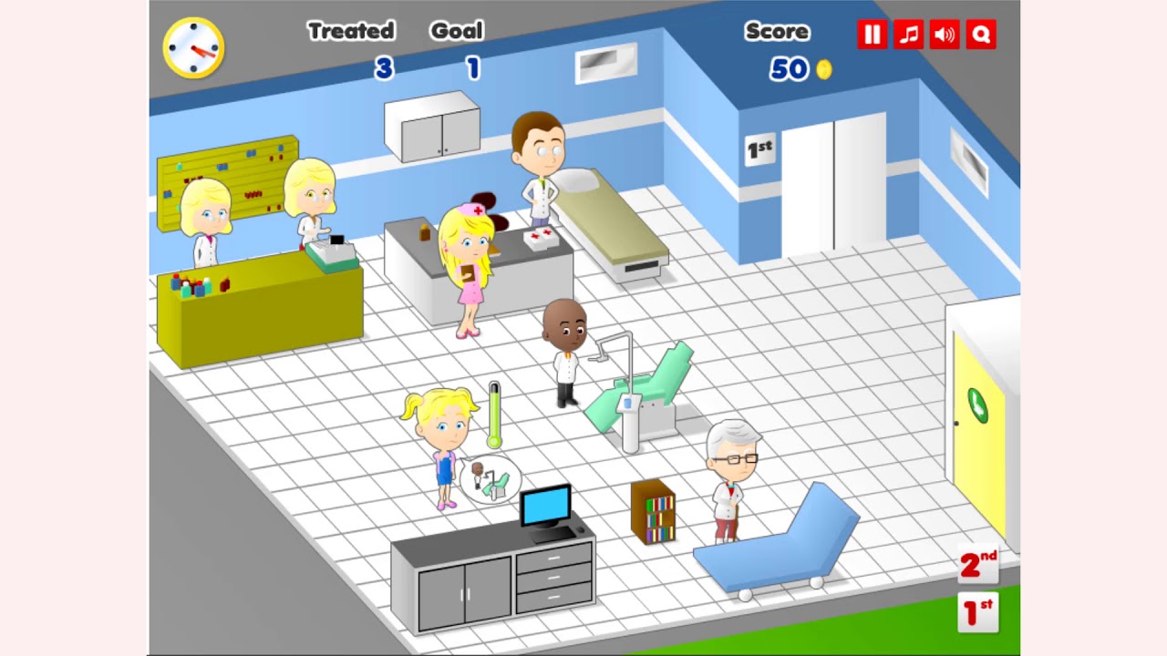 How to play Hospital Frenzy game Free online games