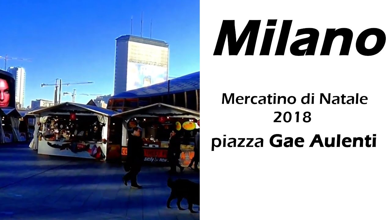 Mercatino di Natale piazza Gae Aulenti Milano 2018