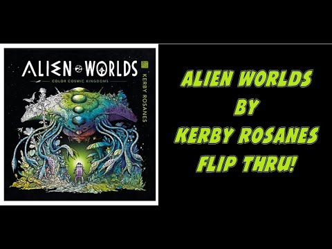 Alien Worlds: Color Cosmic Kingdoms [Spiral-bound] Kerby Rosanes