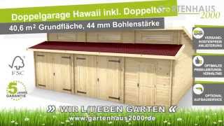 Doppelgarage Hawaii Inkl. 2 Doppeltore Und 1 Abstellraum