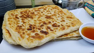 طريقه جديده و مبتكرة لتحضير خبز الطاوه وسر إختصار الوقت وداعا للكسل  
Paratha Bread