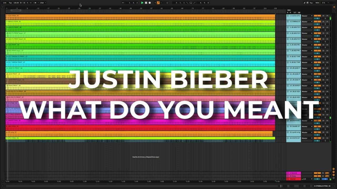 Justin Bieber What Do You Mean stems multitrack YouTube