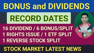 28 Companies Have Announced The Record Dates For Bonus, Dividend, Stock Splits, And Rights Issues