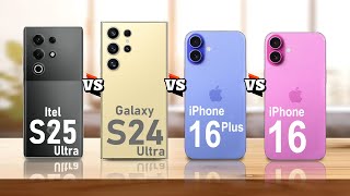 Itel S25 Ultra VS Samsung Galaxy S24 Utra VS iPhone 16 Plus vs iphone 16