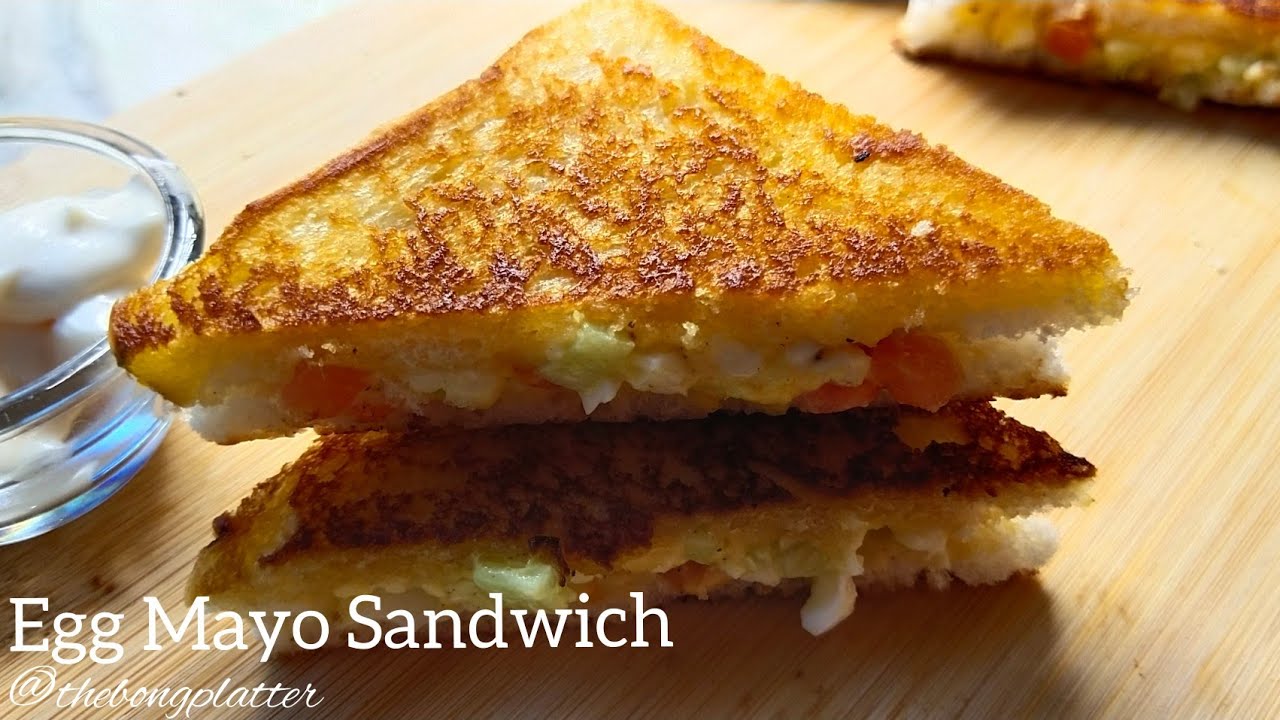 Egg Mayo Sandwich healthy recipe I Easy breakfast I party snacks