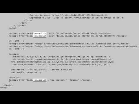 Hackthis Javascript Level 1