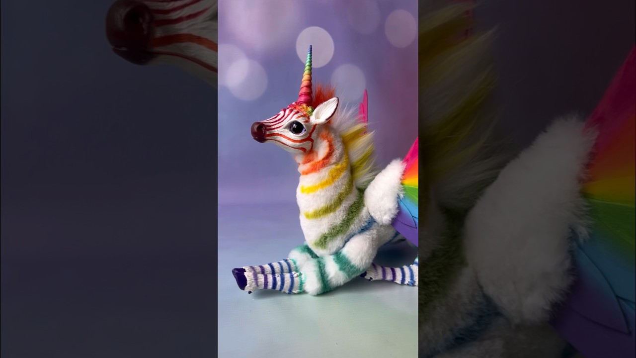 Rainbow zebra? 🌈We’ve  never done such toy yet! 😱Watch till the end!