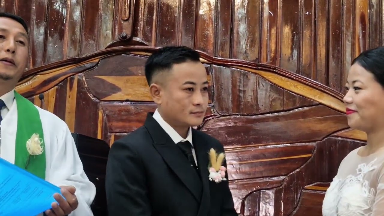 Kunuzo wed Pukrolu at Phek Town Baptist Church 
