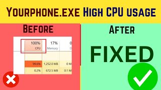Yourphone exe High CPU usage [English]