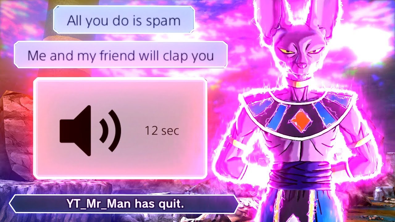 Он ругался в микрофон, поэтому я заставил его удалить игру с помощью Beerus | Dragon Ball Xenover...