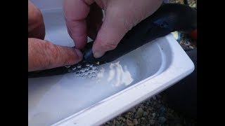 百均のパンク修理キットを使ってみた。