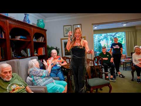 Entire Nursing Home Starts To Sing When She Grabs My Mic