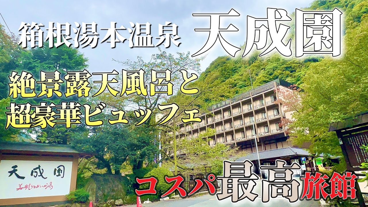 【コスパ良し】食べ放題の豪華海鮮ビュッフ＆天空露天風呂ェが最高すぎた！箱根湯本温泉天成園