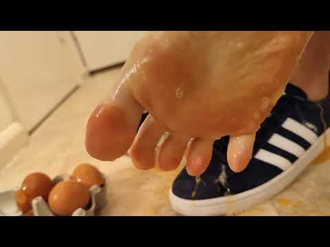 Eggs in Rob's Adidas