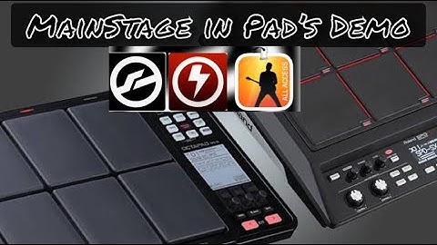 Mainstage 3 in Pads Demo Part 1.