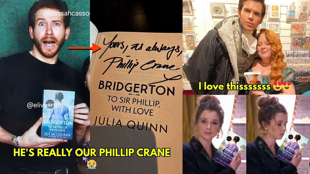 NO WAY! Chris Fulton signed Bridgerton Season 5 book & left this message? Philoise heart SCREAMING🤍