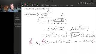 3.9 5 - Logarithmic Differentiation