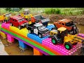 Build Bridge Blocks Car Toys 자동차 블럭다리 만들기