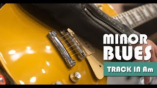 Video thumbnail of "12 Bar Melancholic Minor Blues Guitar Backing Track in Am"