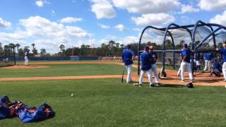 Mets' Antonio Bastardo throws live BP to David Wright