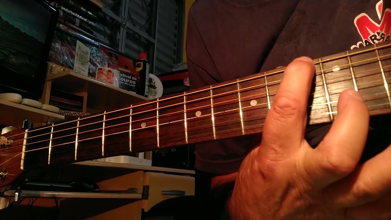 AULA DE VIOLÃO - CONHECENDO O CADA NOTA  POR TODO O BRAÇO DO VIOLÃO.