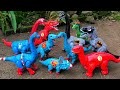 Dinosaur Jurassic World Superhero | T-rex, Brachiosaurus, Triceratops, Superman/ Spiderman eps.12