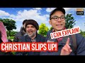 Christian slips up hashim vs christian  speakers corner  hyde park