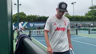 Adam MacKinnon/Jim Jenkins vs Mike Calvert/Eric Amend  - Mens 4.5 50+ Gold 1to15 - APP Newport Beach