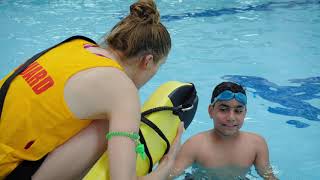 Arian amanzay finds that being a lifeguard is more than just job -
it’s an opportunity to be role model! we hire part-time aquatic
staff work at 11 in...