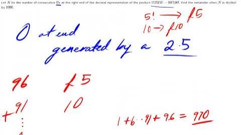 2006 AIME I Problem 4 -- Trailing Zeros of a Factorial