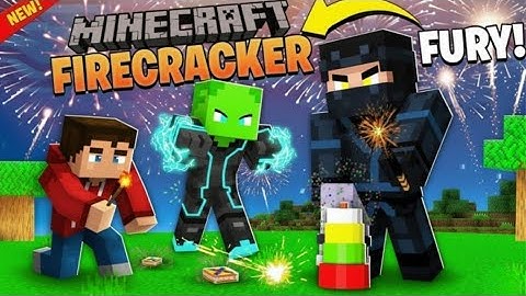 Trying Diwali Firecrackers in Minecraft...