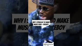Fireboy talks about why he struggles to make music. #music #afrobeats #fireboy #olamide #lifestyle