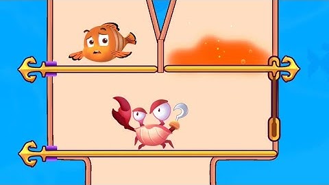 Fish Pin & Save The Fish Gameplay - Fishdom Game - Pull The Pin